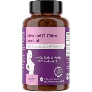 Capsules OEM Myo-Inositol & D-Chiro Inositol, rapport 40:1, équilibre <span class=keywords><strong>hormonal</strong></span> et soutien ovarien avec Ashwagandha et Vitamine D - Product Image 1
