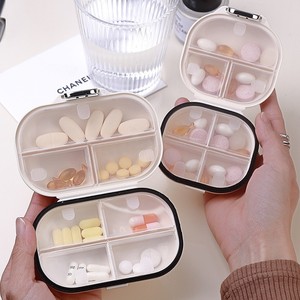 Portable Aluminum Pill Box Mini Medicine Dispensing <b>Container</b> PP Plastic for Three Meals Day Seven Days Week Mini Pills Storage - Product Image 3