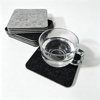 Sous-verres en feutre absorbants et résistants à la chaleur, tapis de table non tissés réutilisables pour café, thé, verres, maison, bar, restaurant