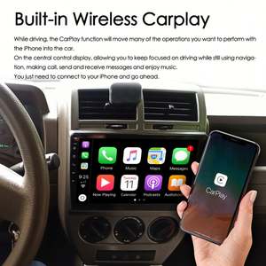 Radio Estéreo para Auto con CarPlay y Voz AI de 8GB+128GB para Jeep Compass 2007-2009, Navegación GPS, Android 13, Reproductor Multimedia de Video 2Din - Product Image 4