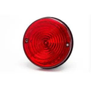 Desain Berbeda Cetakan Merah Jernih Lensa Lampu Depan Mobil Ditekan Penutup Lampu LED Otomatis