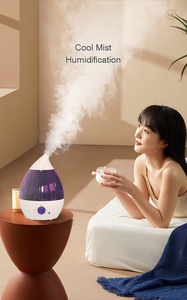 RUNAL Küçük Soğuk Buhar Yapıcı Ultrasonik Nemlendirici Aromaterapi Renk Değiştiren LED Gece Lambası ile Yatak Odası İçin 1 Yıl Garantili - Product Image 3