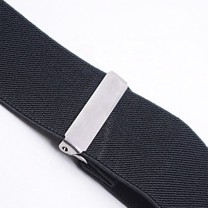 <span class=keywords><strong>Tirantes</strong></span> Elásticos Negros Resistentes para Hombre, con Clips Ajustables de 2 Pulgadas de Ancho, Diseño en X, para el Trabajo, Venta al Por Mayor - Product Image 4