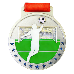 เหรียญโลหะชุบทองคุณภาพสูงรูปทรงกลม ออกแบบตามธีมกีฬา พร้อมโลโก้สั่งทำ สำหรับการแข่งขันฟุตบอล - Product Image 4