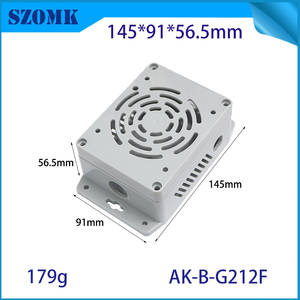 กล่องพลาสติกพีซีแบบขึ้นรูป ขนาด 145*91*56.5 มม.  มีรูเจาะสำหรับติดตั้ง  กันน้ำระดับ IP65 พร้อมแหวนซีลและสกรู - Product Image 3