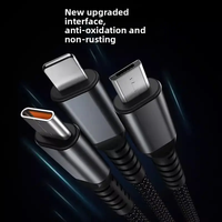 Câble USB de charge rapide universel 5A LED lumineux de nuit 100W en cuivre pur pour téléphone portable USB Type-C Android - Usine 3 1