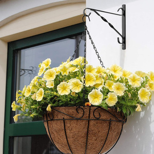 Custom Metal <b>Hook</b> Black Medieval Style Suspended Basket Support Hanging Rack <b>Garden</b> Plant Holder - Product Image 2