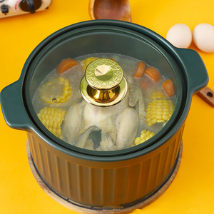 Casserole <span class=keywords><strong>en</strong></span> céramique émaillée mate créative <span class=keywords><strong>en</strong></span> gros avec couvercle <span class=keywords><strong>en</strong></span> verre, résistante aux hautes températures, <span class=keywords><strong>pot</strong></span> à ragoût domestique - Product Image 3
