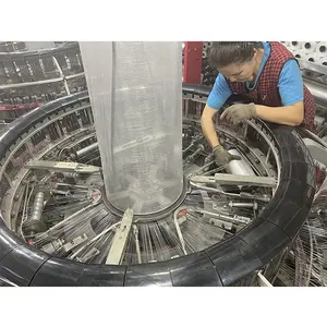 Kecepatan Tinggi Plastik Melingkar Otomatis Tenun Plastik Karung PP Tenun Tas Membuat Mesin