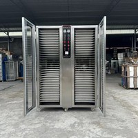 Déshydrateur alimentaire commercial 20 plateaux, porte simple, en acier inoxydable, pour fruits, légumes, viande, fruits de mer, piments, 4000W