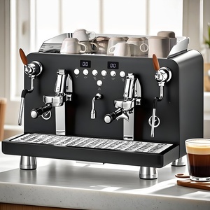 Machine à café expresso semi-automatique, machine à café commerciale avec fonction d'auto-nettoyage pour un entretien facile - Product Image 4
