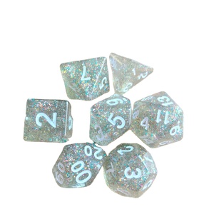 Lấp Lánh Shinning <span class=keywords><strong>DND</strong></span> Đa Diện TRPG Màu Đa Màu Sắc Tùy Chỉnh 7 Cái Mỗi Bộ Nhựa Acrylic Quyết Định <span class=keywords><strong>Dice</strong></span> - Product Image 2