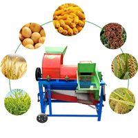 Machine de décortiqueur de battage multifonctionnelle de haute qualité pour le grain de canola de sorgho de cosse de maïs avec le composant de moteur de noyau