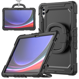 Étui de tablette robuste hybride à 3 couches à prix avantageux, rotatif à 360°, pour <span class=keywords><strong>Samsung</strong></span> <span class=keywords><strong>Galaxy</strong></span> Tab S10+/S9 Fe+/S9+, en silicone souple, pour enfants - Product Image 1