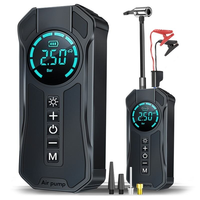 Pompe à air intelligente pour voiture, gonfleur de pneus haute pression, démarreur d'urgence tout-en-un, gonfleur 12V pour voiture, camion, moto, SUV