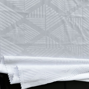 Tela Jacquard Geométrica de Fábrica, 90% Poliéster, 10% Elastano, 170cm, 180gsm, Elástica, de Secado Rápido, Teñida, de Gran Peso, Anti-Sudor - Product Image 4