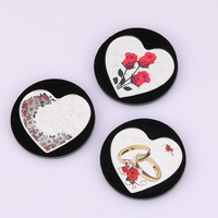 Pièce de monnaie personnalisée en or et argent « Je t'aime » en forme de cœur, roses éternelles pour la Saint-Valentin, mariage, cadeau de mariage, pièce de monnaie en métal