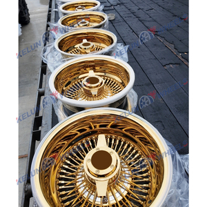 ล้อซี่ลวดเหล็กฟอร์จโครเมียมแบบกำหนดเอง ขนาด 26 นิ้ว 4 ชิ้น ใหม่ - Product Image 6
