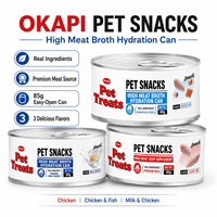 Comida Enlatada para Gatos OEM ODM, Atún, Salmón, Pollo, Varios Sabores, Comida para Mascotas al por Mayor, Bocadillo Enlatado para Gatos de 85g