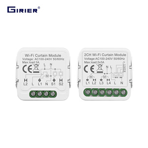 GIRIER Tuya WLAN Smart-Modul für Sprachsteuerung, 1/<span class=keywords><strong>2</strong></span>-fach, für Vorhänge, Jalousien, Rollläden und Elektromotoren - Product Image 1