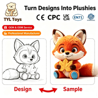 Usine de jouets en peluche personnalisés, conception 1:1, renard multi-animaux pour cadeau de rentrée scolaire, marchandises de marque OEM ODM