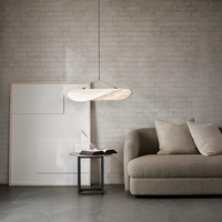 Lampe suspendue en papier Tyvek Wabi-Sabi, forme de nuage, lustre décoratif, lumière LED pour salon, hôtel