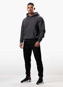 Men's Heavyweight 100% Cotton Fleece Eco-Friendly Loose Fit Streetwear Pullover Hoodie Best Selling Winter <b>Drop</b> Shoulder Front - Product Image 2