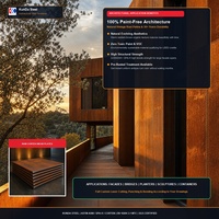 Plaque en acier vieilli ASTM A242/Corten A/A588 Gr.B/S355JOWP, laminée à chaud, pliage, norme JIS, soudage, découpe incluses, prix au mètre