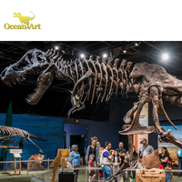 Réplique de squelette de dinosaure T-Rex grandeur nature pour l'affichage dans les parcs à dinosaures et les attractions intérieures