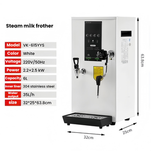 Erogatore di Acqua Calda e Fredda con Display LCD e <span class=keywords><strong>Montalatte</strong></span> a Vapore, Capacità 35L/h, Ideale per Bar - Product Image 5