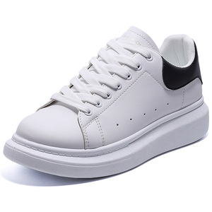 <span class=keywords><strong>Scarpe</strong></span> da tavola sportive Casual da uomo per la primavera autunno bianco piccola piattaforma nuova punta stile PU soletta alla moda per ragazzi stile corsa - Product Image 5
