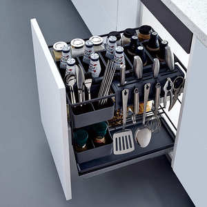<strong>Kitchen</strong> Stainless Steel Wire Shelf <strong>Basket</strong> <strong>Kitchen</strong> Cabinet <strong>Pull</strong> <strong>Out</strong> <strong>Basket</strong> - Product Image 5