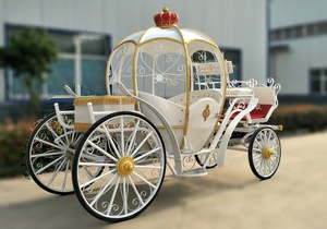 Chariot à Chevaux Électrique en Forme de Citrouille, Carrosse Princesse, Fabricants de Véhicules Électriques - Product Image 6