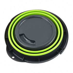 <b>Plastic</b> <b>Kitchen</b> Strainer Set Colander 5L 10L Round Collapsible Silicone Bucket Camping Washing Folding Bucket - Product Image 6