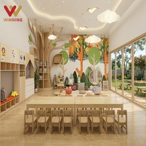 Ensemble de table et chaises d'apprentissage en contreplaqué de bouleau Montessori pour la maternelle, la garderie, la salle de classe préscolaire et l'espace d'alphabétisation - Product Image 1