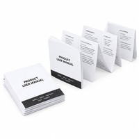 Brochure Catalogue Pliée Personnalisée pour Marques de Beauté, Imprimée Offset sur Papier Couché avec Finition Vernie