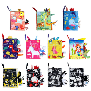 Bán Hot học tập đuôi sách cha-con tương tác giác ngộ kidsbooks giáo dục sớm bé vải mềm cuốn sách vải - Product Image 6