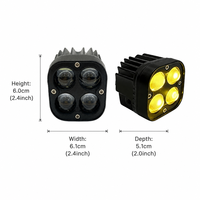 Tout nouveau projecteur tout-terrain à LED bicolore universel moto antibrouillard voiture LED éclairage mise à niveau autres accessoires d'éclairage de voiture