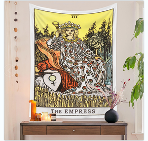 Impresión 3D Rectángulo Nuevo Arte Abstracto Meditación Diferente Fuerza Amarilla Hombres Tarot Tapices para la decoración del hogar - Product Image 6