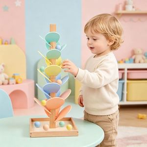 Nouveau Jouet Musical Éducatif Montessori en <span class=keywords><strong>Bois</strong></span> pour Bébés et Enfants, Arbre Musical aux Couleurs Macaron avec 4 Types de <span class=keywords><strong>Perles</strong></span>, Instrument de Musique pour Enfants - Product Image 5