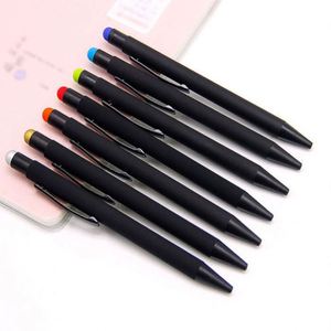Promotional Logo Printed 1.0 mm Writing Width Metal Ballpoint <b>Pen</b> Multi-<b>Color</b> Advertising Gift Rubber Grip for Stylus <b>Pen</b> - Product Image 4