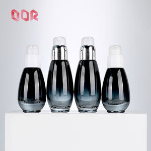 Packaging 30ml45ml Black Gradient Empty <b>Baby</b> Essence Serum Lotion Cosmetic Glass <b>Bottle</b> Aluminum Collar Pump Sprayer Plastic Cap - Product Image 1