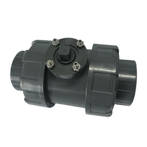 COVNA Válvula de bola compacta de 2 vías de PVC/PP de 3/4 pulgadas con manija para agua - Product Image 1