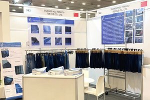 Textura suave flameada con mezcla de algodón de 9 onzas elástica de cuatro vías para ropa tela vaquera - Product Image 5