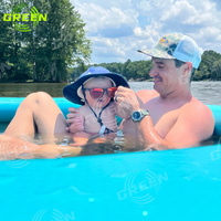 Chaise longue de jet ski personnalisée de haute qualité porte-boisson gonflable hamac flottant d'eau seadoo plate-forme sunchill dock hamac en pvc