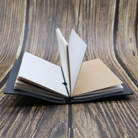 Couverture de livre Black Witch en cuir véritable, personnalisée, avec fermeture à lien, faite à la main, pour journal créatif