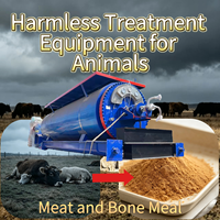 Machine de traitement des déchets animaux ISO9001 CMJ-1 1.0 T/lot avec connexion biofiltre sans odeur pour la lutte contre la fièvre porcine