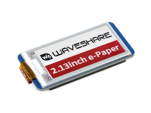 Módulo de Pantalla de Tinta Electrónica E-Paper de 2.13 Pulgadas Waveshare (B) para Raspberry Pi Pico, 250x122 Píxeles Rojo/Negro/Blanco, Interfaz SPI K631 - Product Image 1