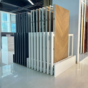 Giá trưng bày gạch kim loại hiện đại có thể kéo ra, mẫu trưng bày cửa hàng, showroom đá trượt - Product Image 3