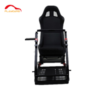 Asientos de cubo ajustables Accesorios de simulador Pedales de asiento Simulador de palanca de cambios Carrera de dirección Juego de cabina Sim Racing